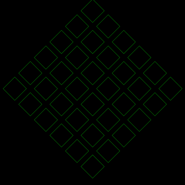 6x6 diamond grid